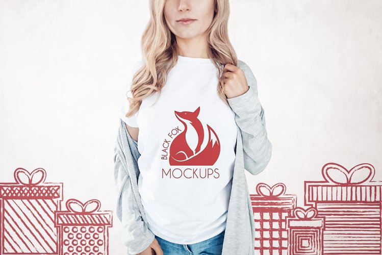 White Tshirt Mockup Image 10