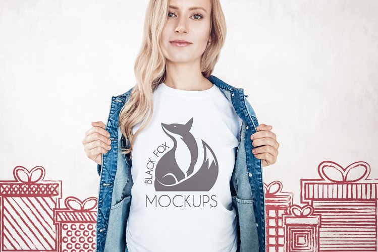 White Tshirt Mockup Image 13