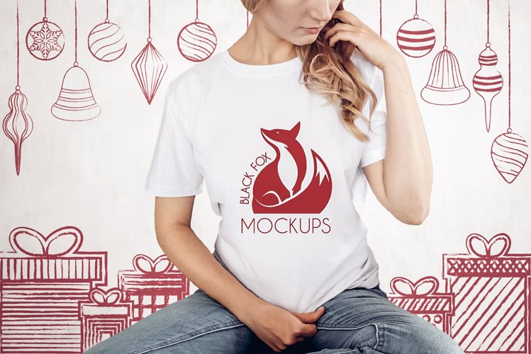White Tshirt Mockup Image 9