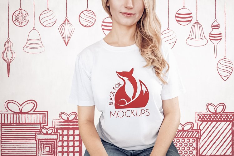 White Tshirt Mockup Image 5