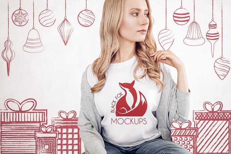White Tshirt Mockup Image 7