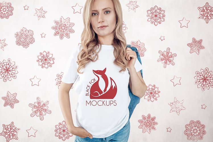 White Tshirt Mockup Image 9