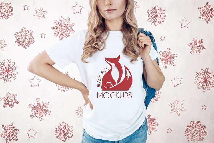 White Tshirt Mockup Image 24