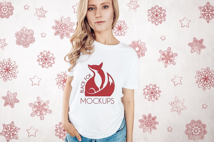 White Tshirt Mockup Image 7