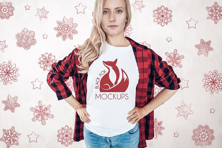 White Tshirt Mockup Image 20