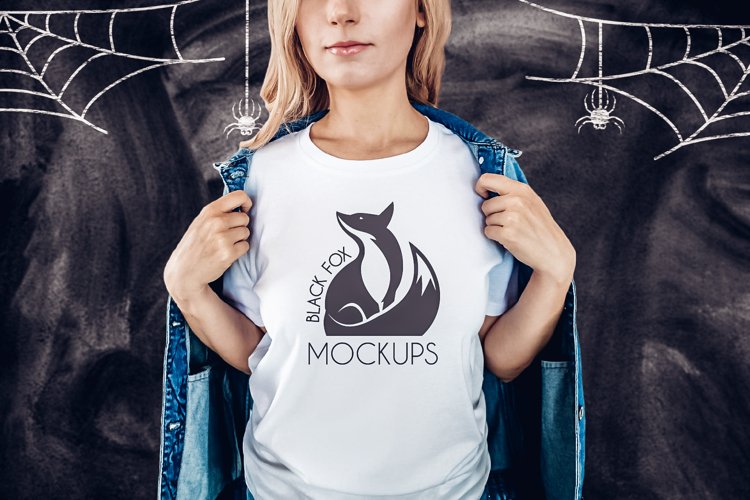 White Tshirt Mockup Image 22