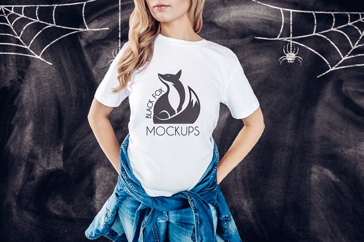 White Tshirt Mockup Image 4