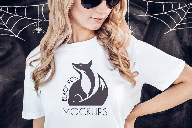 White Tshirt Mockup Image 22