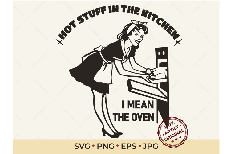 Retro Housewife SVG Funny Baking