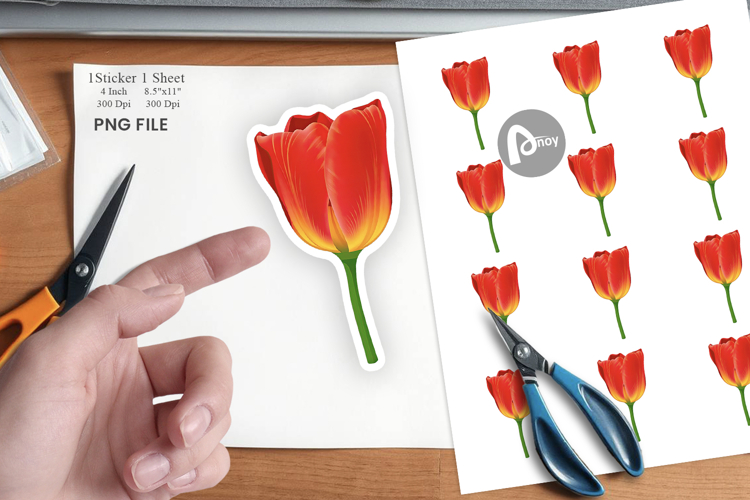 Spring Tulip Sticker