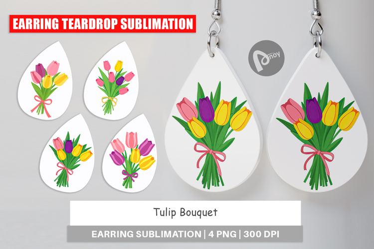Earring Tulip Bouquet