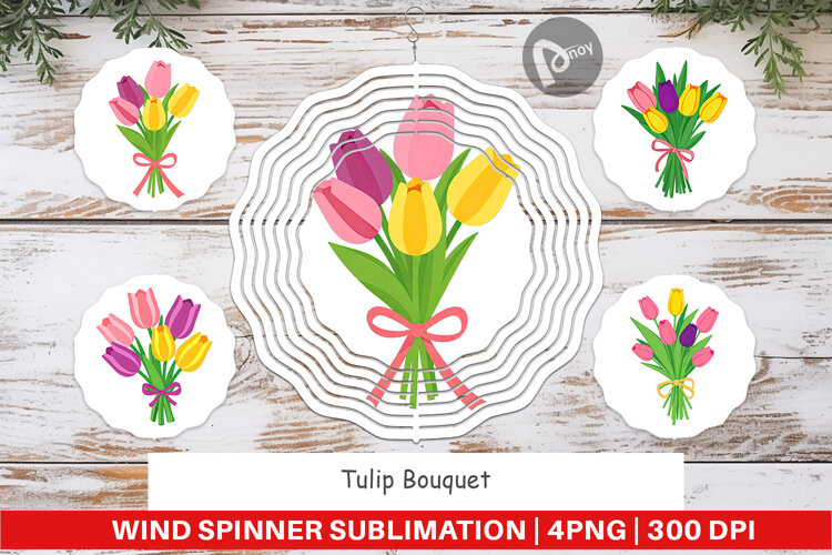 Wind Spinner Tulip Bouquet example image 1