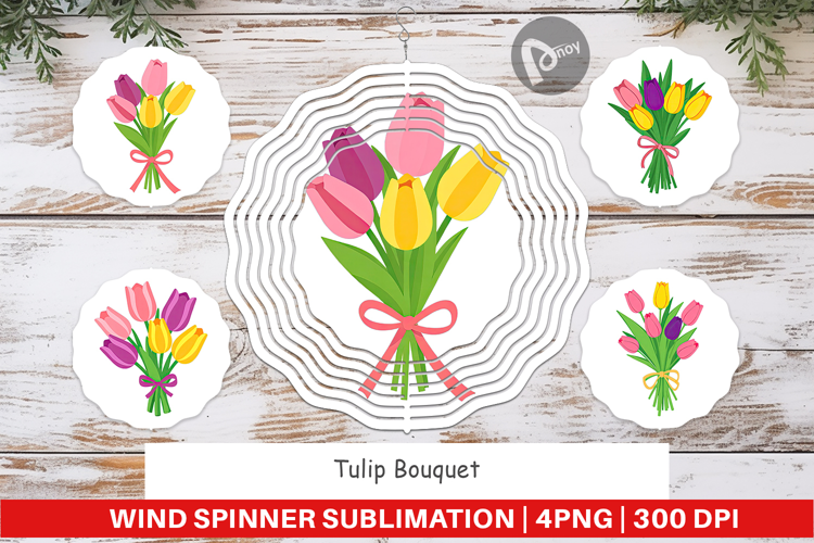 Wind Spinner Tulip Bouquet