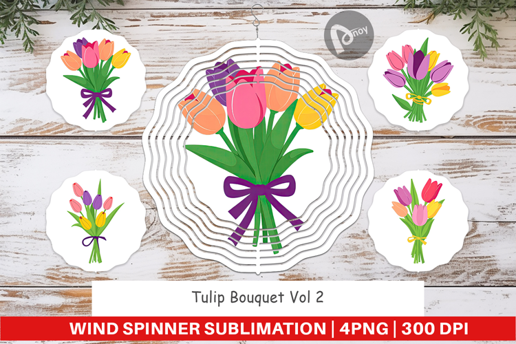Wind Spinner Tulip Bouquet