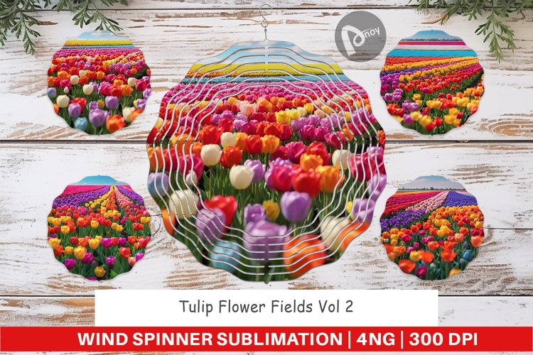 Wind Spinner Tulip Flower Fields