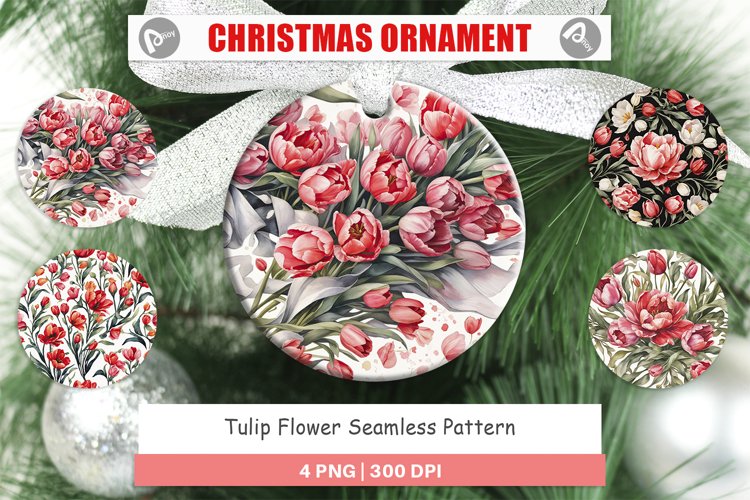 Christmas Ornaments Tulip Pattern