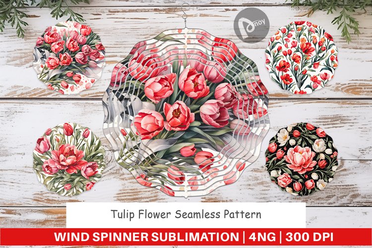 Wind Spinner Tulip Pattern