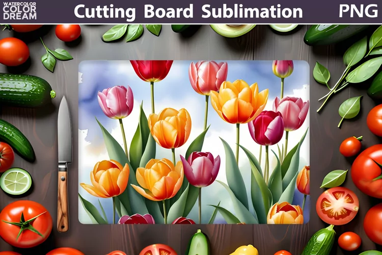 Flowers Cutting Board | Kitchen Cutting Board