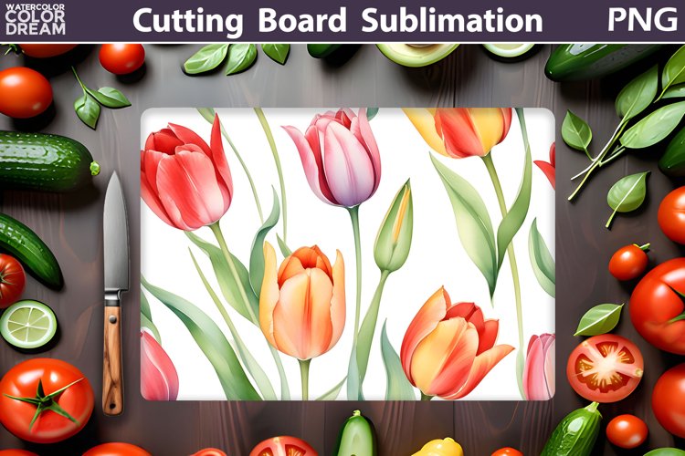 Flowers Cutting Board | Kitchen Cutting Board example image 1