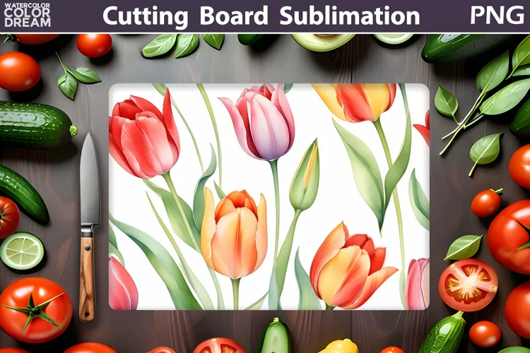 Flowers Cutting Board | Kitchen Cutting Board