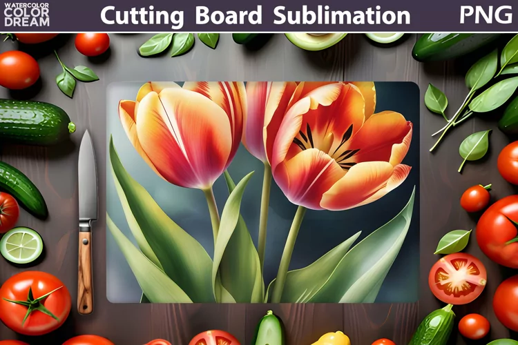 Flowers Cutting Board | Kitchen Cutting Board