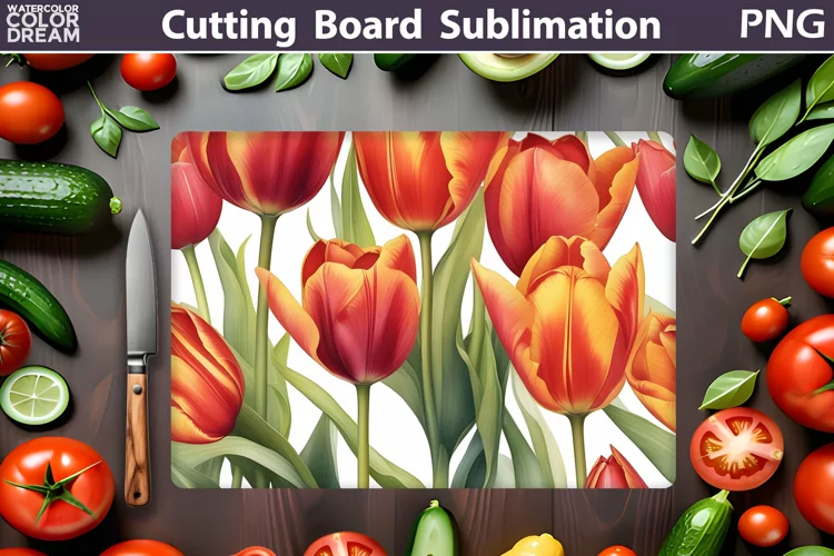Flowers Cutting Board | Kitchen Cutting Board