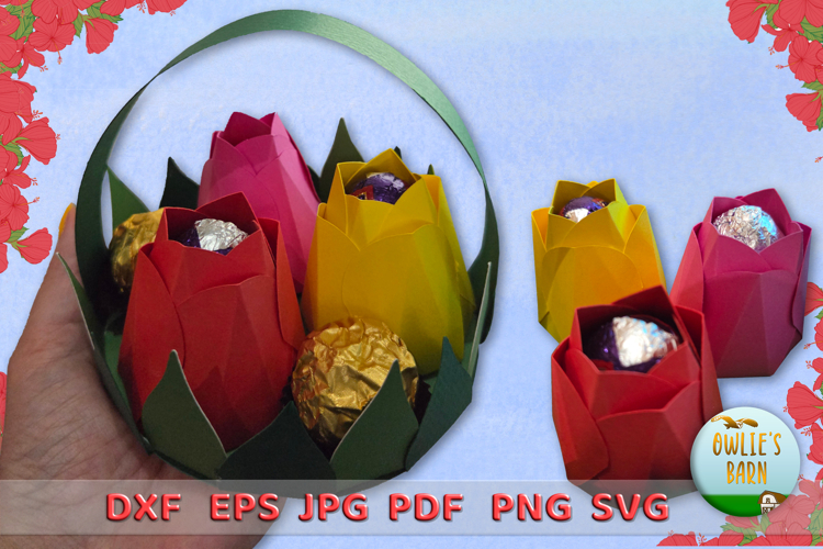 Tulips in Basket - Chocolate boxes