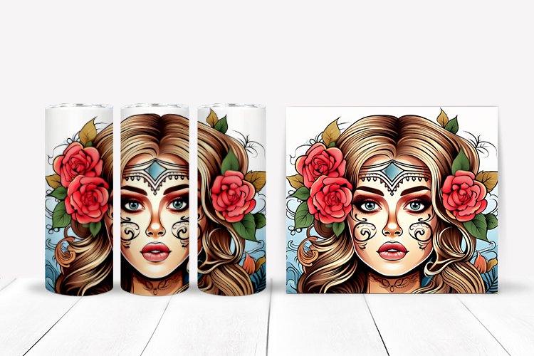 Woman 20 oz Skinny Tumbler Sublimation