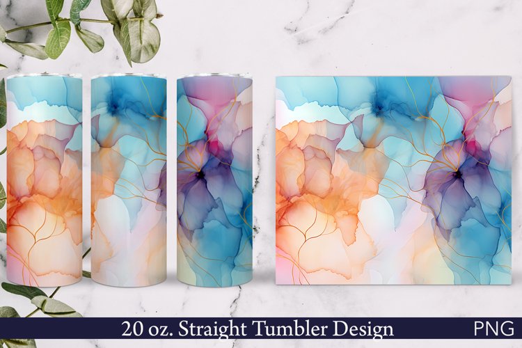 Alcohol Ink Tumbler Wrap Image 10