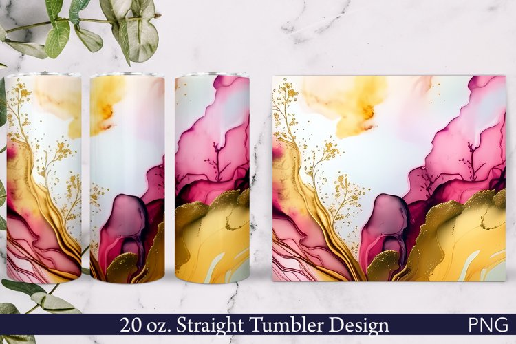 Alcohol Ink Tumbler Wrap Image 17