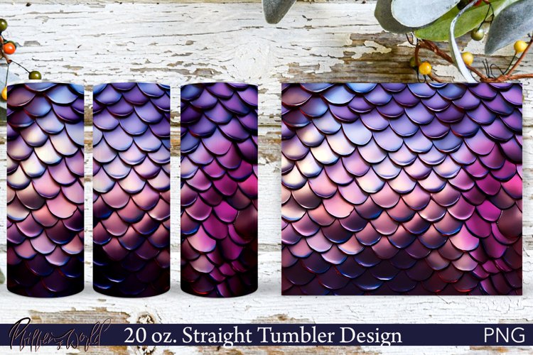 Scales Tumbler Wrap | Sparkling Scales | Purple