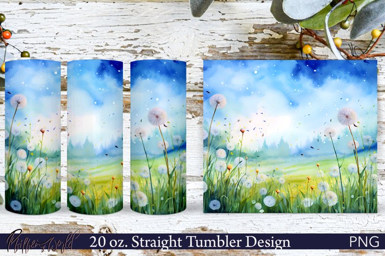 Floral Tumbler Wrap | Dandelions Meadow