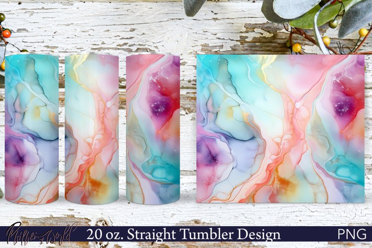 Alcohol Ink Tumbler Wrap Image 3