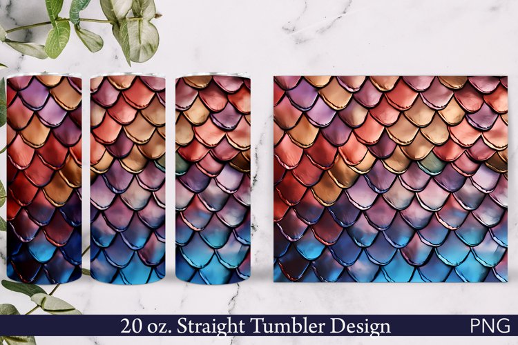 Scales Tumbler Wrap | 20 oz. | Straight Colorful Design