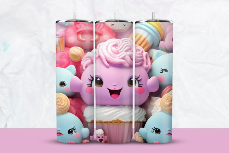 Emoji Cone Tumbler Wrap example image 1