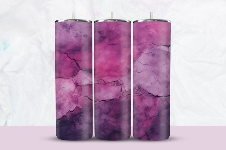 Purple Crack Wall Tumbler Wrap example image 1
