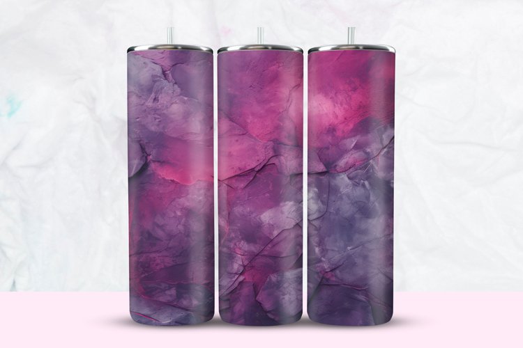Purple Crack Wall Tumbler Wrap example image 1