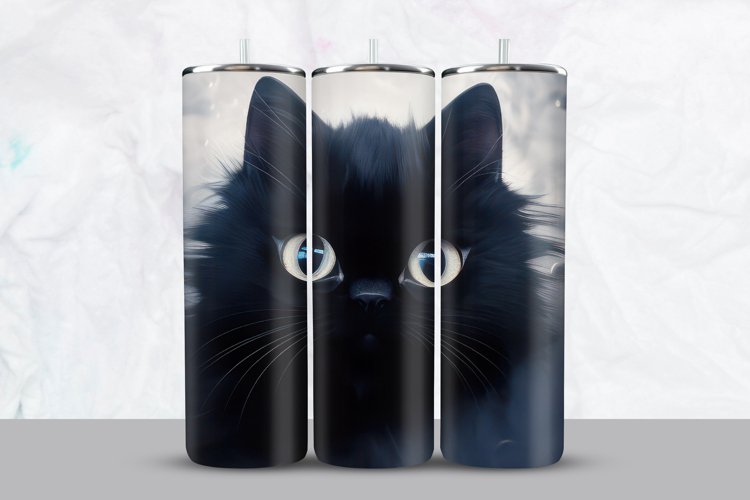Black Cat Tumbler Wrap