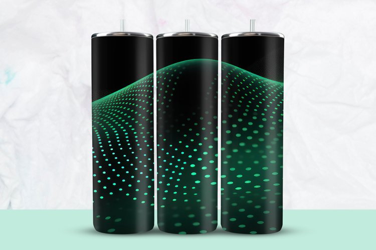 Green Dots Connected Tumbler Wrap