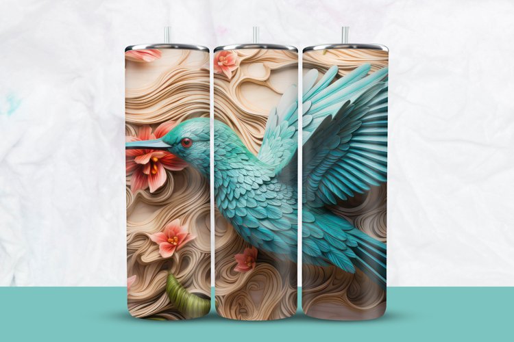 3D Bird Tumbler Wrap