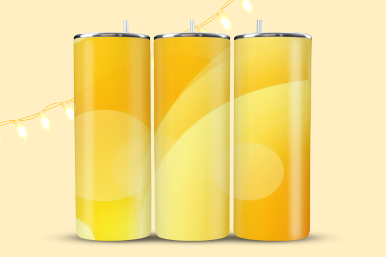 Yellow and Orange Gradient Tumbler Wrap