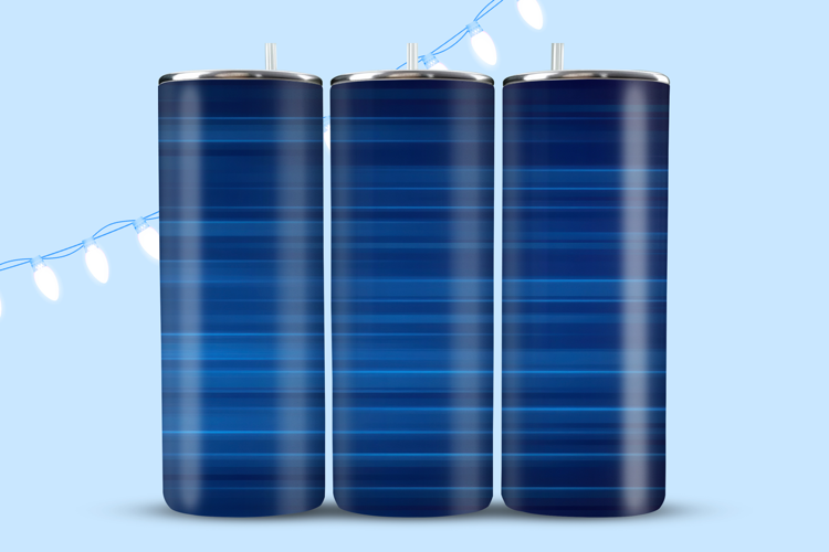 Blue Strips Tumbler Wrap