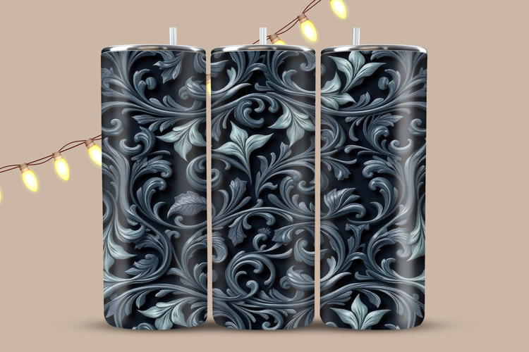 Ornate Floral Tumbler Wrap