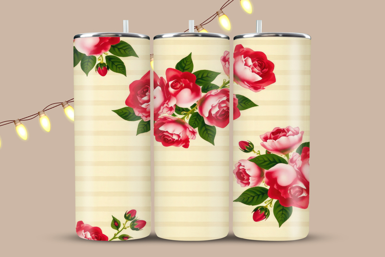 Floral Tumbler Wrap
