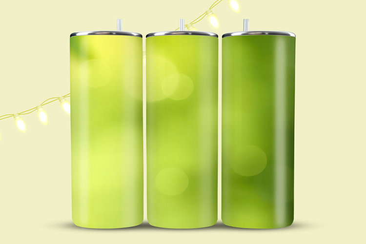 Green Bokeh Tumbler Wrap