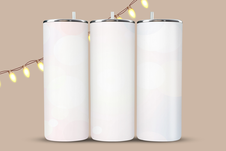 Soft Color Bokeh Tumbler Wrap