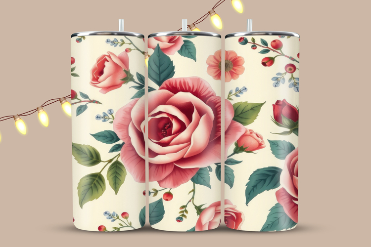 Floral Tumbler Wrap