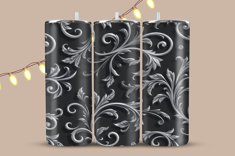 Ornate Floral Tumbler Wrap