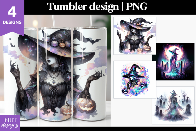 Iridescent Witch Tumbler 20Oz Halloween tumbler sublimation
