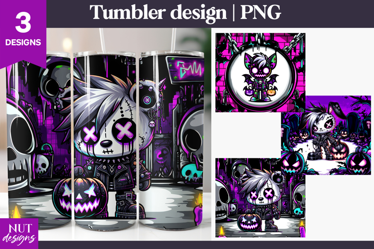 Baby Animals Halloween Tumbler Punk Gothic Halloween Tumbler